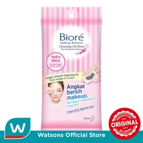 biore make up remover cleansing oil sheet 10's