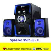 SPEAKER ACTIVE GMC 885 U 885U SOUNDBAR BLUETOOTH AKTIF SUPER WOOFER USB RADIO REMOTE SD CARD GARANSI