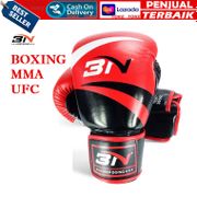 Sarung Tangan Muaythai / Sarung Tinju Muay Thai / Glove Boxing BN02 / Sarung Tangan Tinju MMA UFC Boxing Leather Glove PRO