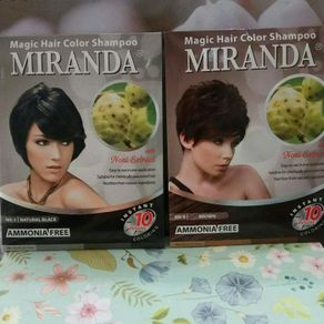 magic hair color shampoo miranda with noni extract 30 ml - brown