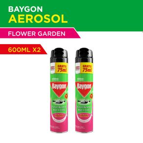 Baygon Aerosol Flower Garden 600ml x2