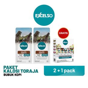 Buy 2 Excelso Kalosi Toraja Bubuk-Free Excelso Assorted Single Serving