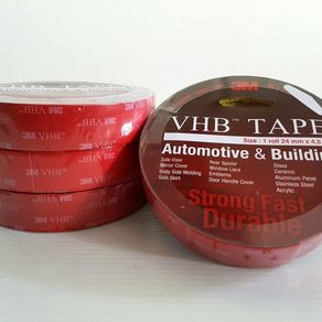 double tape/perekat 3m vhb 24mm x 4.5m merah original