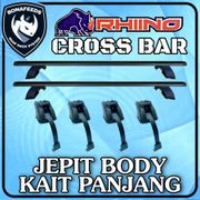 Rhino Cross Bar Kaki Kotak Jepit Body Kait Panjang - Katana Zebra Futura Panther L300 Granmax Luxio Crossbar