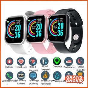 skmei smartwatch y68 sport fitness tracker heart rate blood oxygen