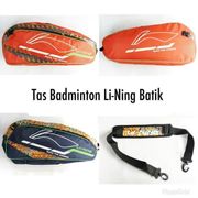 tas raket badminton bulutangkis lining li ning 2 sleting tebal