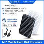 ORICO casing HDD eksternal 2.5 inci, casing HDD USB 3.0 ke SATA 5Gbps 4TB HDD SSD, kotak Hard Disk eksternal mendukung UASP HD