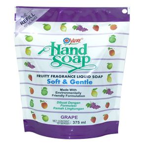 Yuri Hand Soap Grape Pouch 375 Ml