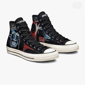 SEPATU CONVERSEE JEAN MICHEL BASQUIAT HIGH  BLACK WHITE  CONVERSE70S SEPATU CONVERSE8 PREMIUM BLACK 100% PREMIUM 70S CONVERSE18 OFF WHITE CONVERSE18 SEPATU SEKOLAH