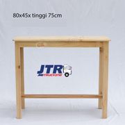 jtr meja makan jati belanda 80x45 - natural