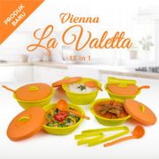 Rhins Store - Wadah Mangkok Saji Prasmanan Set - Tempat Makan Serving Dish - Vienna La Valetta 13 In 1