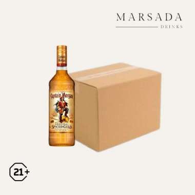 Pilihan captain morgan spiced rum gold 750ml 1 karton isi 12 ...