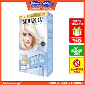 IDOLMART Miranda Hair Color (Cat Rambut Permanen) Pastel Series MCP3 SUPER BLUE BLEACING 30ml