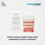 kotak makan tempat box nasi mangkok plastik thinwall/thin wall - 2000ml