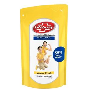 lifebuoy sabun mandi cair 450ml -body wash antibacterial 450ml - lemon