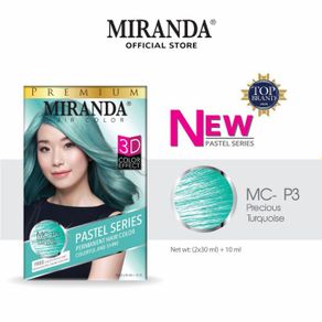 miranda hair color pastel series mc-p3 turquoise (hijau)