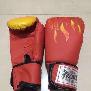Wolon Fire Fist Gloves Boxing Sarung Tinju Full Glove Mma Muay Thai
