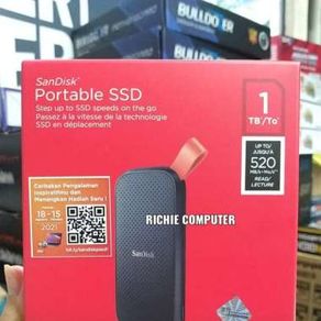 SANDISK SSD PORTABLE E30 1TB USB C 3.2 FOR WIN / MAC RESMI