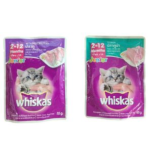 Whiskas Junior 2-12 Months Pouch atau Kemasan SATUAN 80gr FRESHPACK Wet Cat Food jual per bungkus