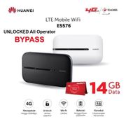 Modem Mifi Wifi Huawei E5576 4G Free Telkomsel 14GB - Portable