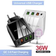 Adaptor Kepala Charger 4 In 1 Fast Charging | Usb 3.0 / Type C / Pd