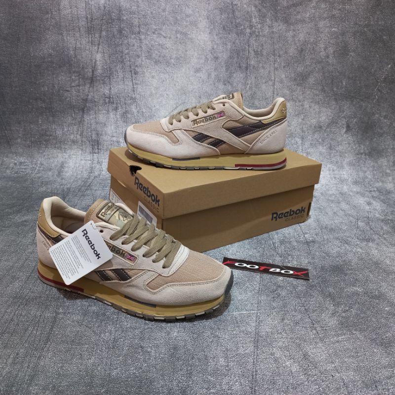 brown reebok classic