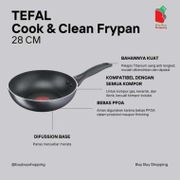 Wajan Penggorengan TEFAL Cook & Clean 28cm Frypan