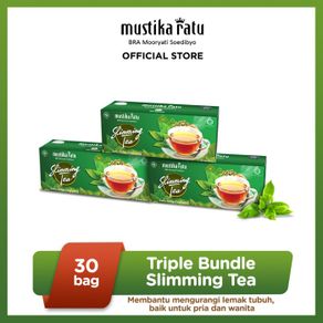 mustika ratu triple bundle slimming tea jamu 30 bags