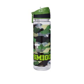 Smiggle Smiggler3 Drink Up Plastic Bottle 650ML Khaki - IGL449757KHA