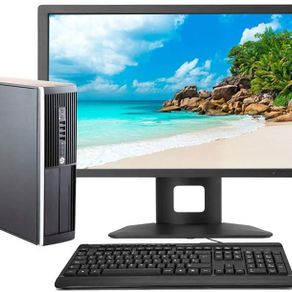 Hp Elite 8300 + Monitor 23 ''-Komputer Desktop + Intel Core I5-3470, RAM 8GB, HDD 500GB,WIFI,DVD, Win 10 Pro-Refurbish