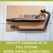 knalpot kawasaki w175 w175 full system header cobra