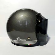 helm bogo classic premium - helm bogo retro - helm bogo jpn dewasa - cream datar hitam