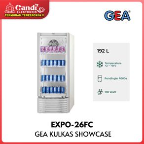 GEA Kulkas Showcase 192 Liter 3 Rak EXPO-26FC