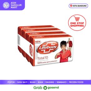 sabun lifebuoy antibacterial soap extra hemat 4 promo murah bandung - 6pcs kuning
