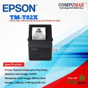 EPSON TMT82 X - Printer Kasir Thermal USB Serial RS-232 TMT82X TM-T82X