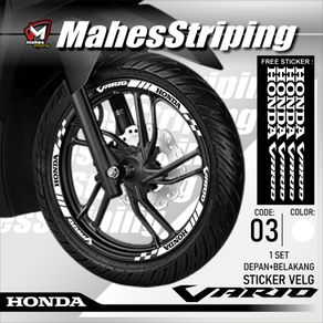 Mahes Striping - Stiker Cutting Sticker Velg Honda All Vario 125 150  Racing Lis List Variasi Custom Set Depan Belakang CVMS VARIO 03