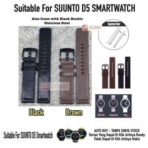 new tali jam watch strap suunto d5 smartwatch - modern leather kulit
