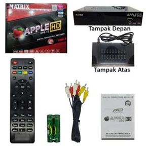 Limited Matrix Hd Merah Set Top Box Dvb-T2 Digital (Stb) Baru
