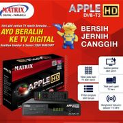SET TOP BOX MATRIX APPLE HD DVB-T2 RECEIVER PENERIMA SINYAL TV DIGITAL