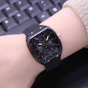 JAM TANGAN WANITA HUSH PUPPIES KARET TANGGAL AKTIF