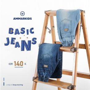 Ammarkids - Celana Jeans Anak Laki Laki 3 Sampai 12 Tahun Bahan Nyaman Kualitas Premium