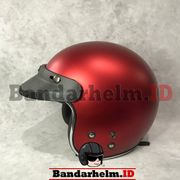 helm retro bogo sni list chrome original - hitamdoff helm saja