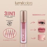 Lumecolors Lip Cream Cheek Mousse Eyeshadow Blush On Natural Matte Mini Korea Warna Pink Marshmellow