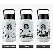 Original Starbucks X Kreaby Tumbler 1 Liter Reusable Starbuck Bottle Plastic Reusable Water Bottle 1 Liter