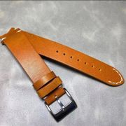 tali jam tangan kulit bund strap watch handmade brown premium - tan muda