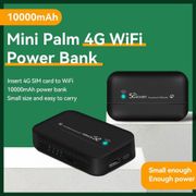 Router 4G LTE WiFi Repeater Unlock Mifi Modem Portabel Jaringan Expander 4G Slot Kartu Sim Saku Wifi Hotspot 10000MAh Powerbank