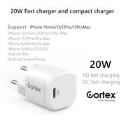 cortex 20w q-mini2.0 kepala charger quick charge fast charging type c - adaptor putih