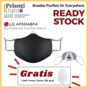 [Gen 2 Hitam] LG AP551ABFA PuriCare Wearable Air Purifier Masker Mask