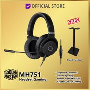 cooler master mh-752 gaming headset mh752 virtual 7.1 surround sound - mh751