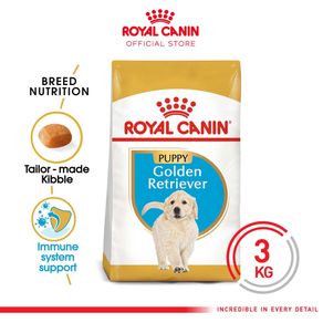 Royal Canin Golden Retriever Puppy (3kg) Dry Makanan Anak Anjing - Breed Health Nutrition